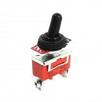 AC 250V 15A 12mm SPST 2 Screw Terminals 2 Positions Toggle Switch w Cover