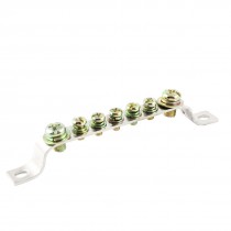 250V 15A 7 Positions Ground Wire Row Copper Electrical Bar Terminal Block