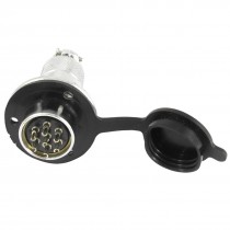 GX20 7 AC 150V 5A Dust Cover 7 Pins Aviation Plug Connector Adapter