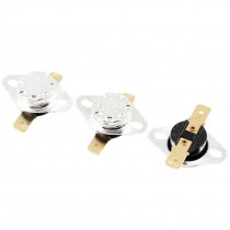 3Pcs KSD301 2 Pin Terminal 80C Temperature Control Switch Thermostat AC 250V 15A