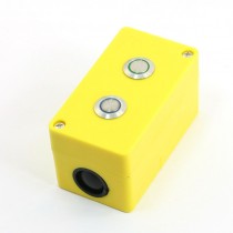 Blue Green Indicator Momentary SPDT 2 Metal Button Control Station 3A 250VAC