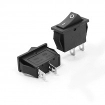 2 Pieces 2 Pin Terminals SPST I/O 2 Position Rocker Switch AC 250V 15A 30A