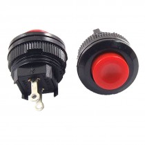 10 x 2 Pin SPST OFF-(ON) N/O Red Cap Momentary Push Button Switch 1A 230V AC 