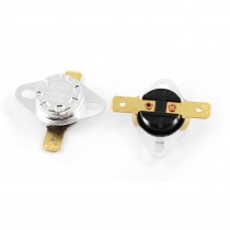 2Pcs KSD301 2 Terminal 70C Temperature Control Switch Thermostat AC 250V 15A