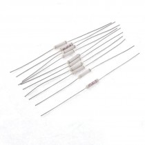 250V 2A 130 Celsius Cylinder Circuit Cut Off 2pin Temperature Thermal Fuse 10Pcs