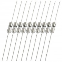 10 Pcs Axial Lead Fast Acting 3.6 x 10mm Glass Fuse 250V 1.25A