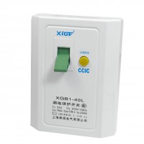 XGB1-40L 230VAC 50Hz Plastic Case 32A 1P Earth Leakage Circuit Breaker