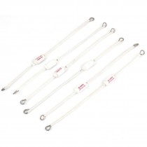 6 Pcs White 250V 20A 230 Celsius Fuses for Electric Rice Cooker