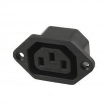 AC 250V 10A IEC 320 C13 Panel Mount Plug Connector Socket