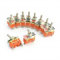 10 Pcs 2 Screw Terminal SPST Locking ON-OFF Toggle Switch 250V 25A