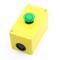 5A 250VAC SPDT Green Mushroom Head Single Button Momentary Pushbutton Station