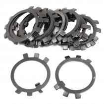 20 Pcs Black Metal 35mm Inside Dia Shaft Rod Locking Washer