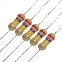 100 x Resistors 270K ohm OHMS 1/4W 250V 5% Carbon Film