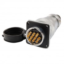 10-Pin Waterproof Electrical Deck Plug Circular Cable Connector AC 250V 7A