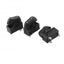 3 PCS AC 250V 10A DPDT 3 Pin 3 Position Hair Drier Push Button Switch