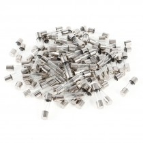 100 Pcs 250V 5A Overcurrent Protection Glass Fuse Tube 5mm x 20mm