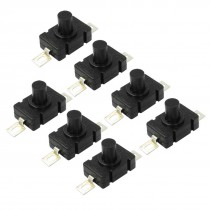 7 Pcs 2 Pin Rectangle Torch Momentary Push Button Switch AC 250V 1.5A