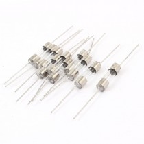 10 Pcs 5mm x 20mm Axial Leads Fast Acting Glass Fuses Tube 10Amp 250V