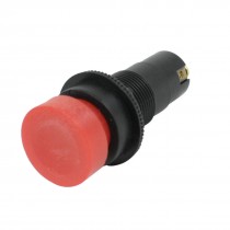 16mm Thread Black Red 1NO 1NC SPST Momentary Push Button Switch AC 250V 3A