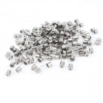 Car 250V 5A Low Breaking Capacity Fast Blow Glass Tube Fuses 5mm x 20mm 100 Pcs