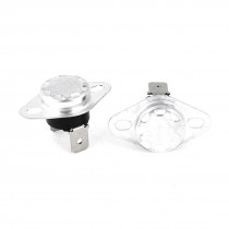 2Pcs 80 Celsius 250V AC 10A Normal Closed Thermostat Switch KSD301