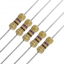 100 x Resistors 470 ohm OHMS 1/4W 250V 5% Carbon Film