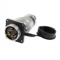 3 Pin Waterproof Electrical Deck Plug Circular Cable Connector AC 250V 7A