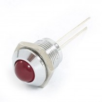 DC1.8V 0.2A 8mm Dia Bulgy Power Illuminated Red LED Indicator Lamp
