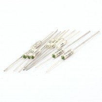 10Pcs Microtemp Circuit Protection Aluminum Thermal Fuse 165C Degree 250V 10A