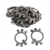 20 Pcs Black Metal 18mm Inside Dia Shaft Rod Locking Washer
