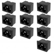 10 x Male Plug IEC320 C6 AC Power Socket Connector 2.5A 250