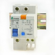 230V 40A DZ47LE-63 1 Phase 3000A Overload Circuit Breaker w Lead Rail