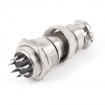 16mm Male Female Metal Aviation Connector Plug 8P 8 Pin 5A AC 200V