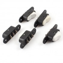 5 Pcs SPDT ON/OFF 3 Pin 2 Position Rocker Switch 8A 250V AC Black White