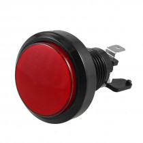 Video Game AC 250V 3A SPST 2 Pins 36mm Dia Red Cap Push Button Switch