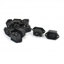 10Pcs 3 Soldering Pins Power Supply C13 Coupler Female Plug AC 250V 10A