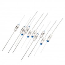 AC 250V 10A Axial Leads 240 Celsius Temperature Electricity Thermal Fuses 10 Pcs