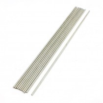 RC Airplane 200x2mm Silver Tone Stainless Steel Round Bar Rod 10Pcs
