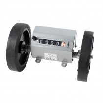 Rolling Wheel 6 Digit Meters Mechanical Length Counter Gray