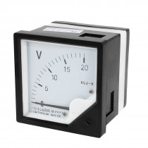 DC 0-20V Measuring Range Panel Mounting Voltmeter Voltage Meter 6C2 80mm x 80mm