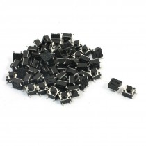 55Pcs Momentary Tact Tactile Push Button Switch 6x6x5mm 4-pin SMD