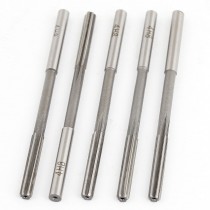 5 Pcs 4mm Straight Shank 6 Flutes HSS Machine Reamer 75mm Length