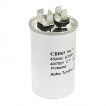 CBB65 AC 450V 10uF 50/60Hz Cylinder Shape Motor Run Capacitor