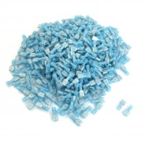 1000 Pcs MDFN2-250 Blue Fully Insulated Spade Crimp Wire Terminals for AWG 14-16