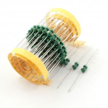 100 Pcs Through Hole Mount 10uH 0510 1W 10% Color Ring Inductors 5x10mm