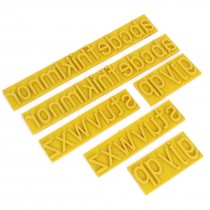 2 Sets Yellow 7mm Thick Letter Rubber Stamp Coder for Ink Stamping Machine