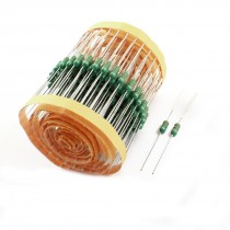 200Pcs Through Hole 1/2W 3.3mH 10% Color Ring Inductors 0410 4x10mm