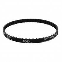 XL-106 53 Teeth 025 6.4mm Width Black Rubber Cogged Industrial Timing Belt 16.6"