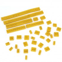 3 Sets 7mm Thick Letter Rubber Stamp Coder for Ink Stamping Machine