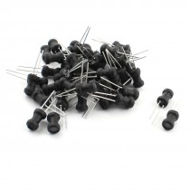 50Pcs 56uH 700mA 6x10mm 10% Tolerance Shielded Radial Lead Inductor Black